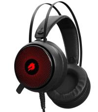 GameBooster H12 Rebel 7 Renk RGB Aydınlatmalı Kısa Mikrofonlu Siyah oyuncu kulaklığı